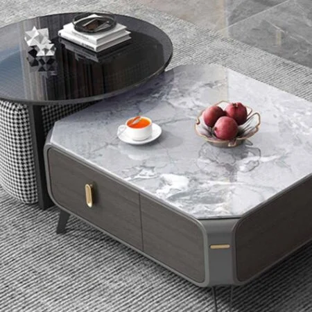 Bàn trà đôi kết hợp lạ mắt nhập khẩu Aniko