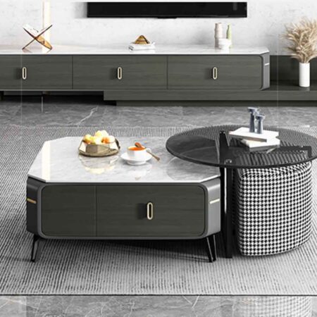 Bàn trà đôi kết hợp lạ mắt nhập khẩu Aniko 15 Bàn trà đôi kết hợp lạ mắt nhập khẩu Aniko