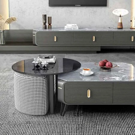 Bàn trà đôi kết hợp lạ mắt nhập khẩu Aniko