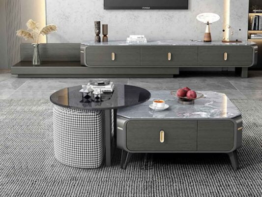 Bàn trà đôi kết hợp lạ mắt nhập khẩu Aniko 13 Bàn trà đôi kết hợp lạ mắt nhập khẩu Aniko