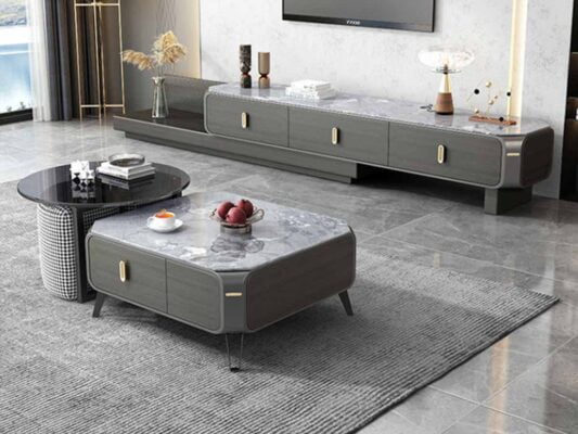 Bàn trà đôi kết hợp lạ mắt nhập khẩu Aniko 10 Bàn trà đôi kết hợp lạ mắt nhập khẩu Aniko