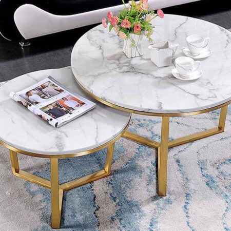 Bàn trà sofa Bắc Âu mặt đá cao cấp Amaya