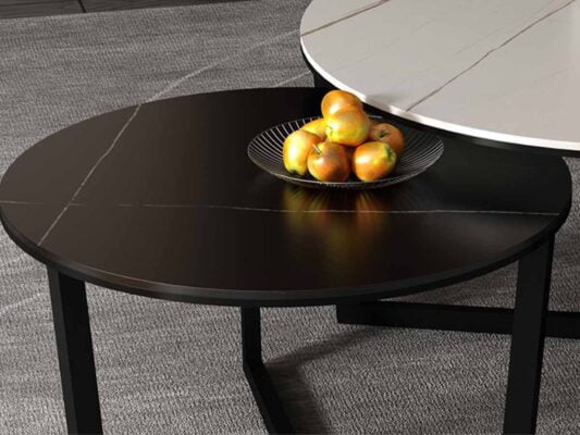 Bàn trà sofa Bắc Âu mặt đá cao cấp Amaya 20 Bàn trà sofa Bắc Âu mặt đá cao cấp Amaya