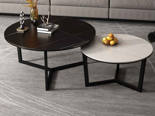 Bàn trà sofa Bắc Âu mặt đá cao cấp Amaya 12 Bàn trà sofa Bắc Âu mặt đá cao cấp Amaya