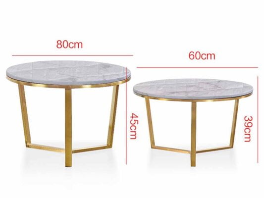 Bàn trà sofa Bắc Âu mặt đá cao cấp Amaya 23 Bàn trà sofa Bắc Âu mặt đá cao cấp Amaya