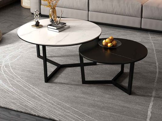 Bàn trà sofa Bắc Âu mặt đá cao cấp Amaya 11 Bàn trà sofa Bắc Âu mặt đá cao cấp Amaya