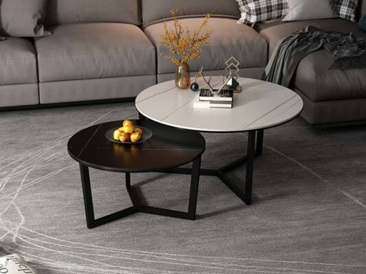 Bàn trà sofa Bắc Âu mặt đá cao cấp Amaya 14 Bàn trà sofa Bắc Âu mặt đá cao cấp Amaya