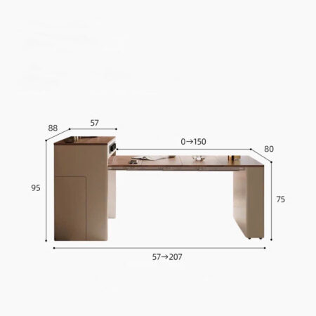 Bàn Đảo Bếp Gấp Gọn Thông Minh - DTZ303