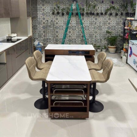 Bàn Đảo Bếp Chữ T Xoay Ngang Dọc Thông Minh - T918