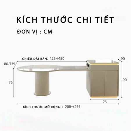 Bàn Đảo Bếp Kết Hợp Bàn Ăn Thông Minh - MIA 11 Bàn Đảo Bếp Kết Hợp Bàn Ăn Thông Minh - MIA