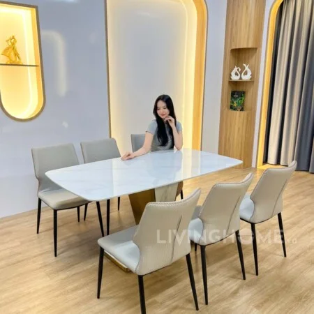 Bàn Ăn Cao Cấp Mặt Đá Sang Trọng Nhập Khẩu - AIKO