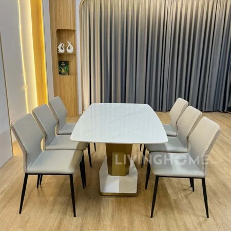 Bàn Ăn Cao Cấp Mặt Đá Sang Trọng Nhập Khẩu - AIKO