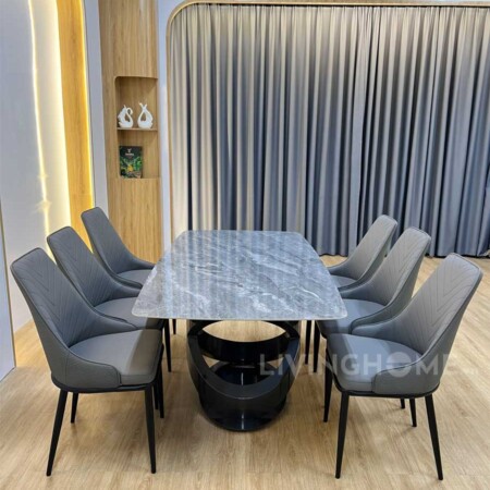 Bàn Ăn Mặt Đá Cao Cấp Hiện Đại Nhập Khẩu - Aki