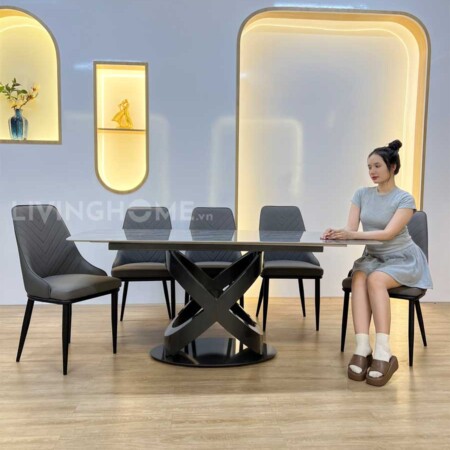 Bàn Ăn Mặt Đá Cao Cấp Hiện Đại Nhập Khẩu - Aki