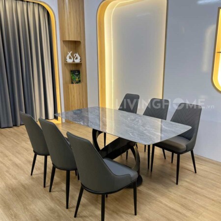 Bàn Ăn Mặt Đá Cao Cấp Hiện Đại Nhập Khẩu - Aki