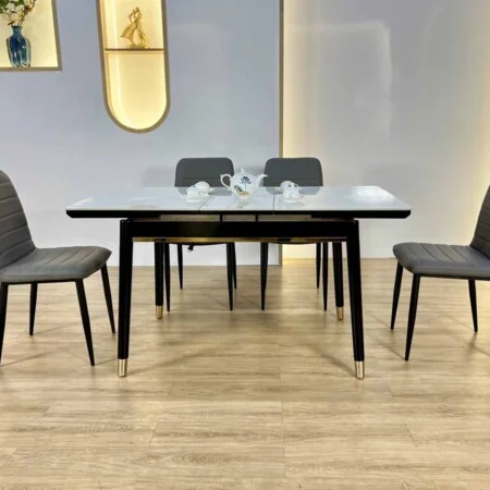 Bàn Ăn Thông Minh Gấp Gọn Mặt Đá Ceramic - ALONZO 11 Bàn Ăn Thông Minh Gấp Gọn Mặt Đá Ceramic - ALONZO