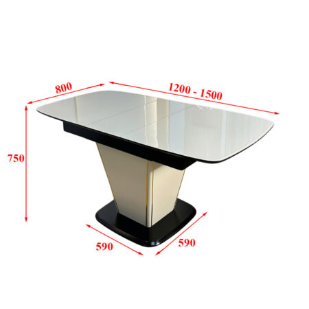 Bàn Ăn Gấp Gọn Thông Minh Mặt Kính Cao Cấp - ARMANDO 11 Bàn Ăn Gấp Gọn Thông Minh Mặt Kính Cao Cấp - ARMANDO