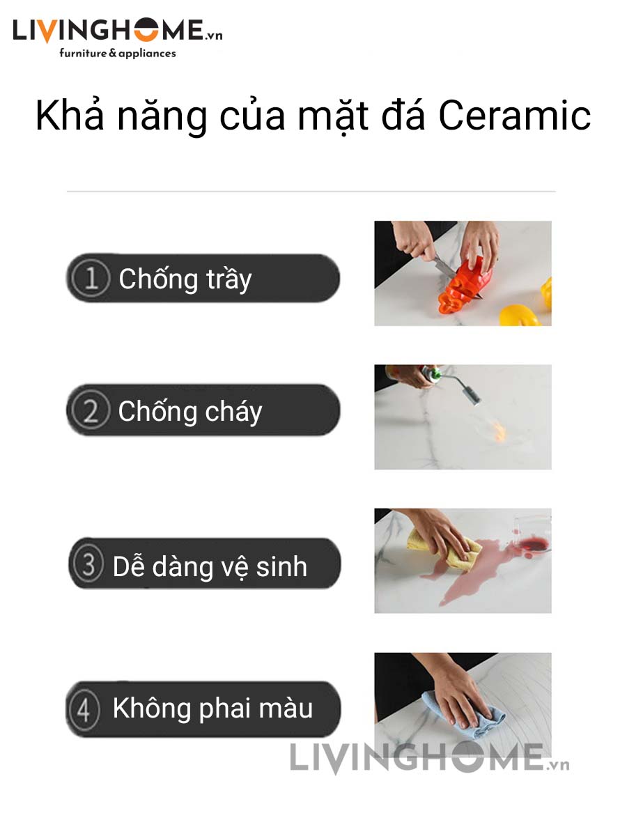 Bàn Ăn Mặt Đá Cao Cấp Hiện Đại Nhập Khẩu - AUGUS 14 Bàn Ăn Mặt Đá Cao Cấp Hiện Đại Nhập Khẩu - AUGUS
