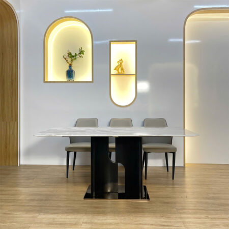 Bàn Ăn Mặt Đá Vi Tinh Thể - FUNI