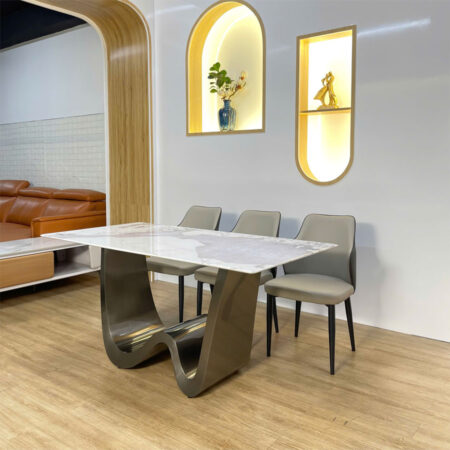 Bàn Ăn Mặt Đá Vi Tinh Thể - HACHI