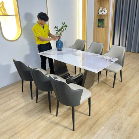 Bàn Ăn Mặt Đá Vi Tinh Thể - HACHI