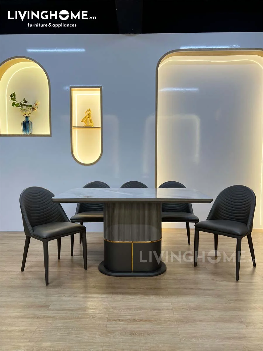 Bàn Ăn Mặt Đá Cao Cấp - HAKU