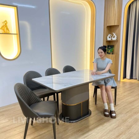 Bàn Ăn Mặt Đá Cao Cấp - HAKU