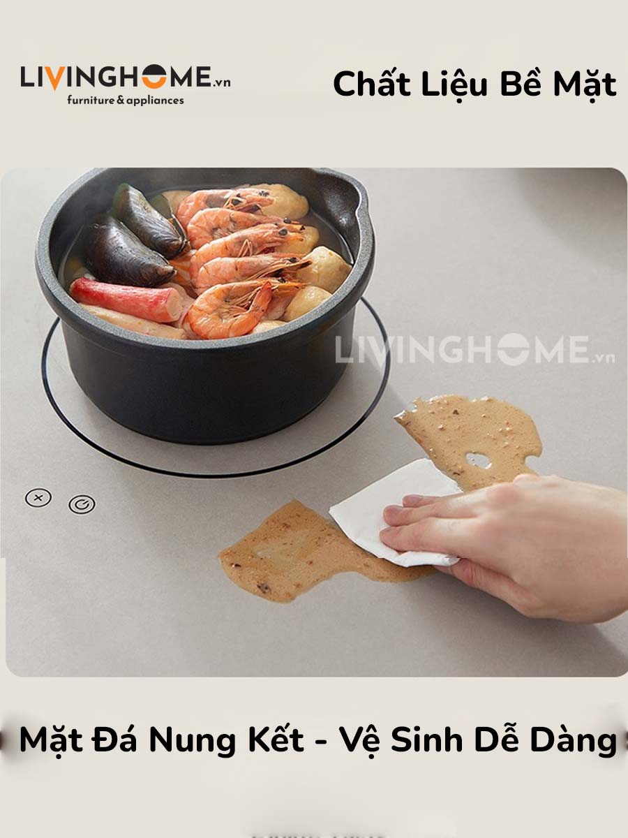 Bàn Ăn Mặt Đá Bếp Từ Nhập Khẩu Cao Cấp - HAZZA 16 Bàn Ăn Mặt Đá Nhập Khẩu Cao Cấp - HAZZA