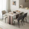 Bàn Ăn Mặt Đá Bếp Từ Nhập Khẩu Cao Cấp - HAZZA 2 Bàn Ăn Mặt Đá Nhập Khẩu Cao Cấp - HAZZA