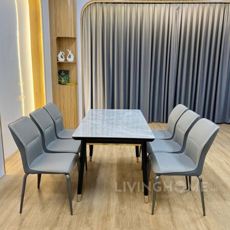 Bàn Ăn Thông Minh Có Bếp Từ Mặt Đá Ceramic - LIONEL 9 Bàn Ăn Thông Minh Có Bếp Từ Mặt Đá Ceramic - LIONEL