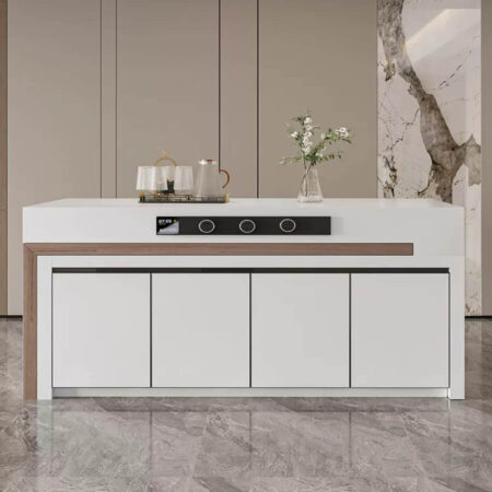 BÀN ĐẢO BẾP KẾT HỢP BÀN ĂN MELLONA