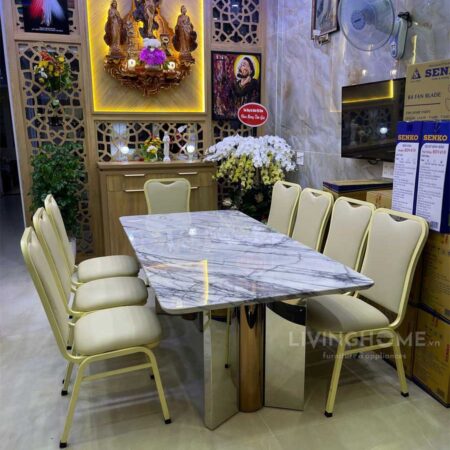 Bàn Ăn Nhập Khẩu Mặt Đá Tinh Thể - NEGA 10 Bàn Ăn Nhập Khẩu Mặt Đá Tinh Thể - NEGA