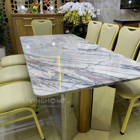 Bàn Ăn Nhập Khẩu Mặt Đá Tinh Thể - NEGA 9 Bàn Ăn Nhập Khẩu Mặt Đá Tinh Thể - NEGA