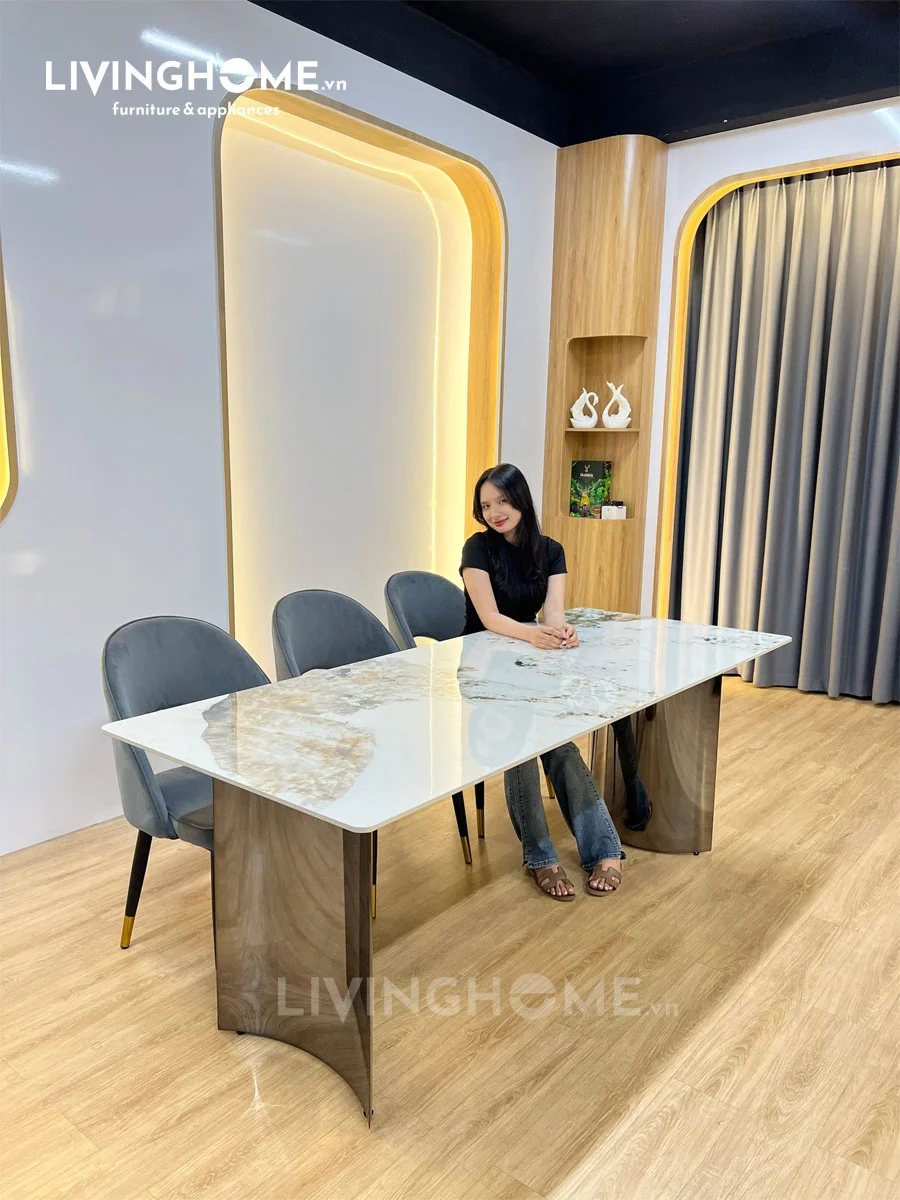 Bộ Bàn Ăn Mặt Đá - NELA 12 Bộ Bàn Ăn Mặt Đá - NELA