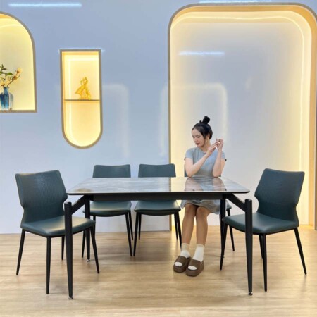 Bộ Bàn Ăn Mặt Đá Cao Cấp - ROLEN