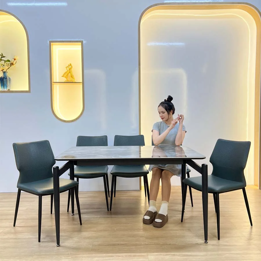 Bộ Bàn Ăn Mặt Đá Cao Cấp - ROLEN 3 Bộ Bàn Ăn Mặt Đá Cao Cấp - ROLEN