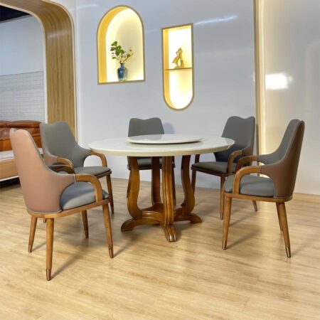 Bàn Ăn Mặt Đá Cẩm Thạch - SAKA