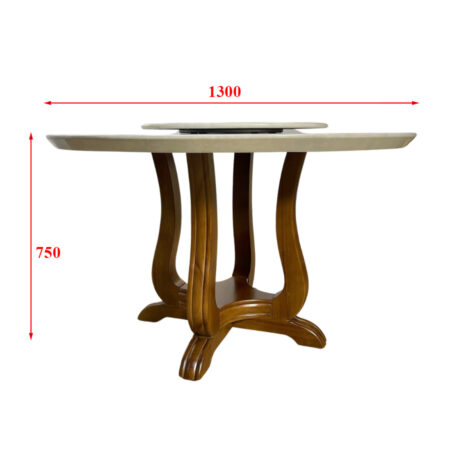 Bàn Ăn Mặt Đá Cẩm Thạch - SAKA