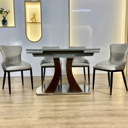 Bàn Ăn Thông Minh Mặt Đá Mở Rộng Cao Cấp - TOSIA 11 Bàn Ăn Mở Rộng Thông Minh Nhập Khâu - TOSIA