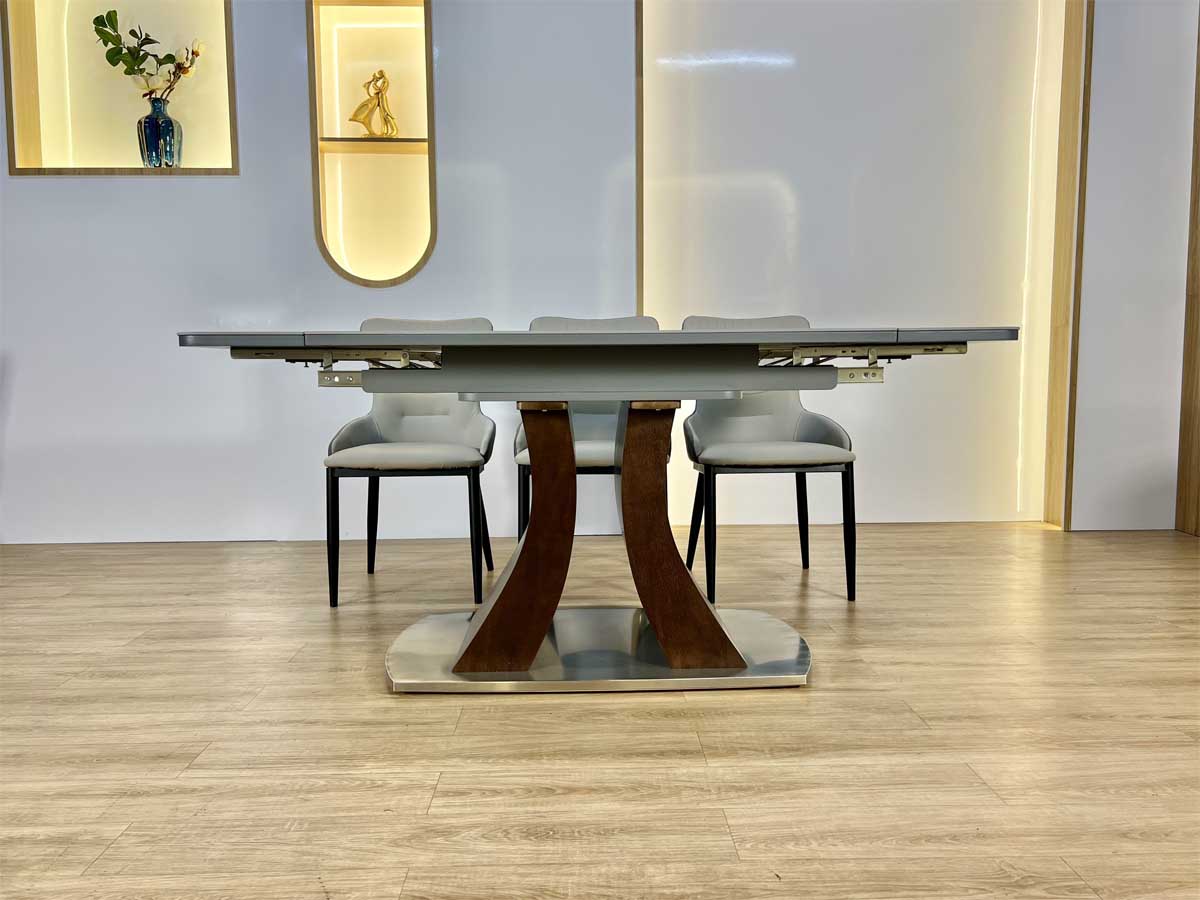 Bàn Ăn Thông Minh Mặt Đá Mở Rộng Cao Cấp - TOSIA 18 Bàn Ăn Mở Rộng Thông Minh Nhập Khâu - TOSIA