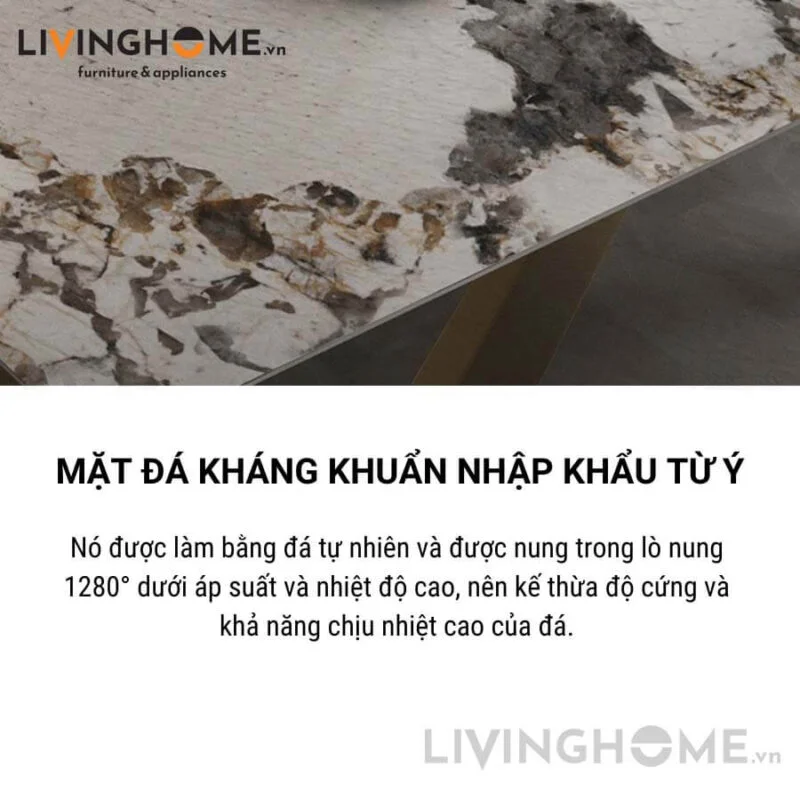 Bộ Bàn Ăn Mặt Đá Cao Cấp Sang Trọng Nhập Khẩu - VENSEN 15 BÀN ĂN MẶT ĐÁ CAO CẤP SANG TRỌNG NHẬP KHẨU - VENSEN