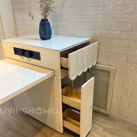 Bàn Đảo Bếp Kết Hợp Bàn Ăn Thông Minh Tối Giản - DENIA