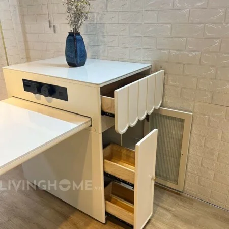 Bàn Đảo Bếp Kết Hợp Bàn Ăn Thông Minh Tối Giản - DENIA 10 Bàn Đảo Bếp Kết Hợp Bàn Ăn Thông Minh Tối Giản - DENIA