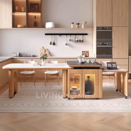 Bàn Đảo Bếp Kết Hợp Bàn Ăn Thông Minh - DOLY
