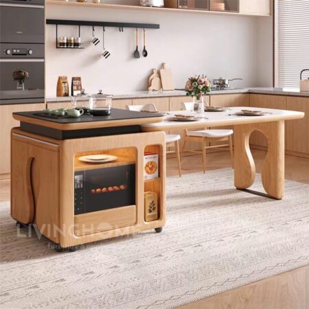 Bàn Đảo Bếp Kết Hợp Bàn Ăn Thông Minh - DOLY