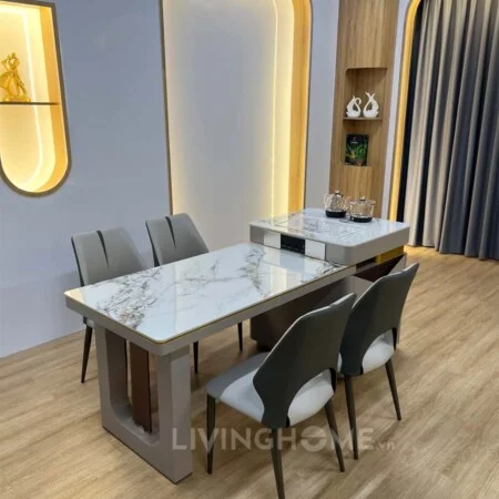 Bàn Đảo Bếp Kết Hợp Bàn Ăn Thông Minh Cao Cấp - HARU