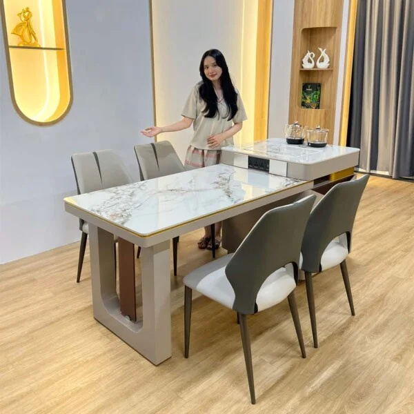 Bàn Đảo Bếp Kết Hợp Bàn Ăn Thông Minh Cao Cấp - HARU