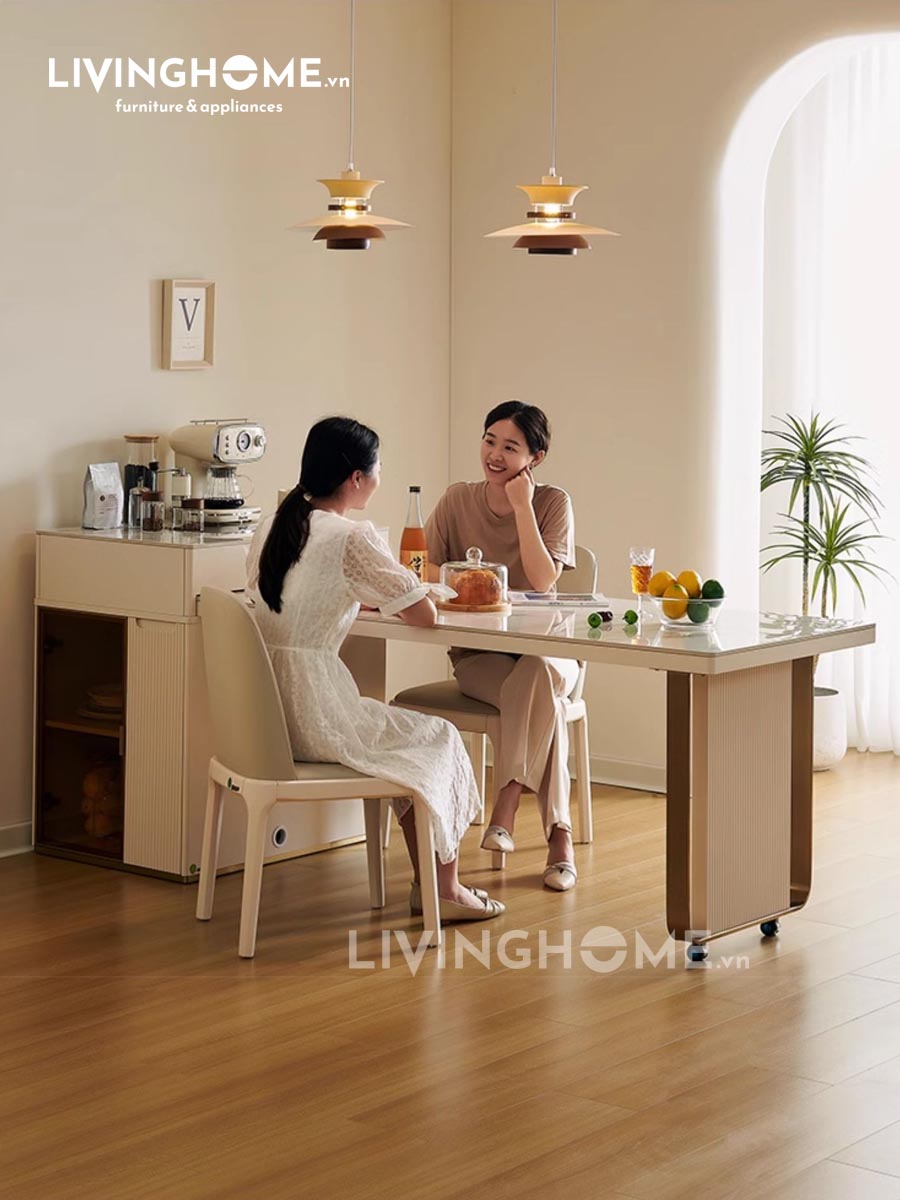 Bàn Đảo Bếp Thông Minh Bếp Từ - JOHAN 14 Bàn Ăn Kết Hợp Đảo Bếp Nhập Khẩu - JOHAN