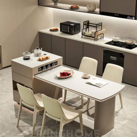 Bàn Ăn Kết Hợp Đảo Bếp Nhập Khẩu - KASHI