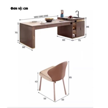 Bàn Đảo Bếp Đa Năng Thông Minh - KIAN 11 Bàn Đảo Bếp Đa Năng Thông Minh - KIAN